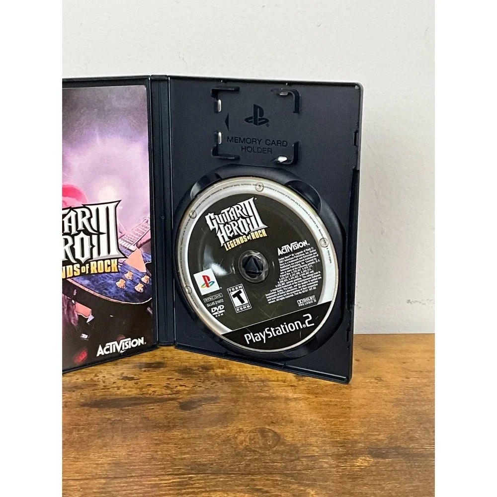 Guitar‎ Hero III Legends of Rock Sony PlayStation 2 PS2 Game Only Tested Working
